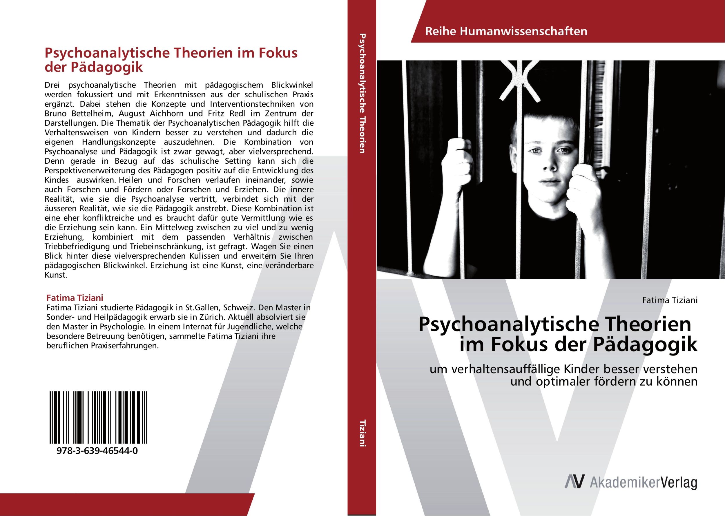 Cover: 9783639465440 | Psychoanalytische Theorien im Fokus der Pädagogik | Fatima Tiziani