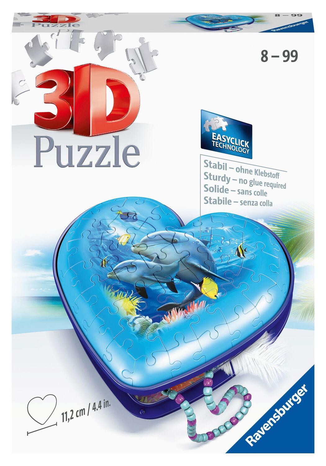 Cover: 4005556111725 | Ravensburger 3D Puzzle 11172 - Herzschatulle Unterwasserwelt - 54...
