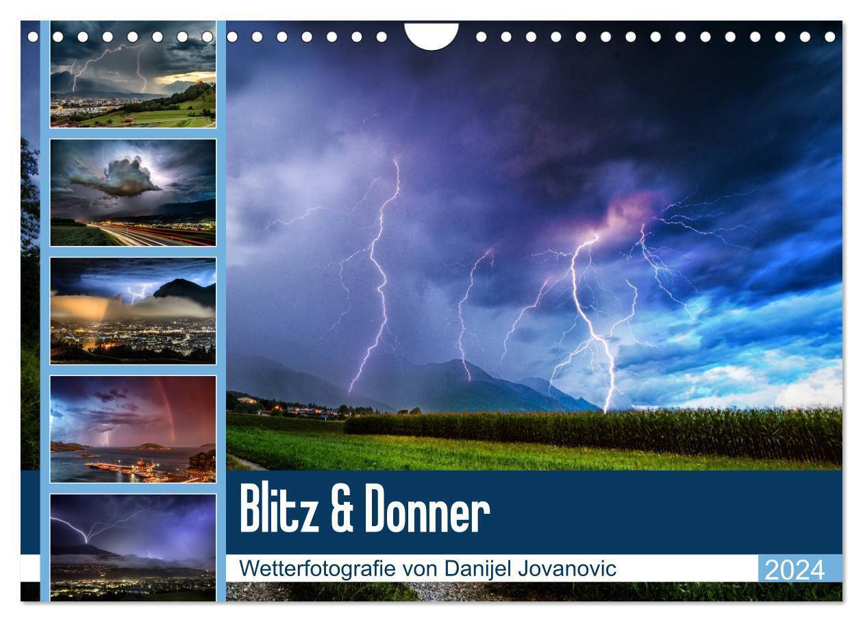 Cover: 9783383046278 | Blitz &amp; Donner (Wandkalender 2024 DIN A4 quer), CALVENDO...