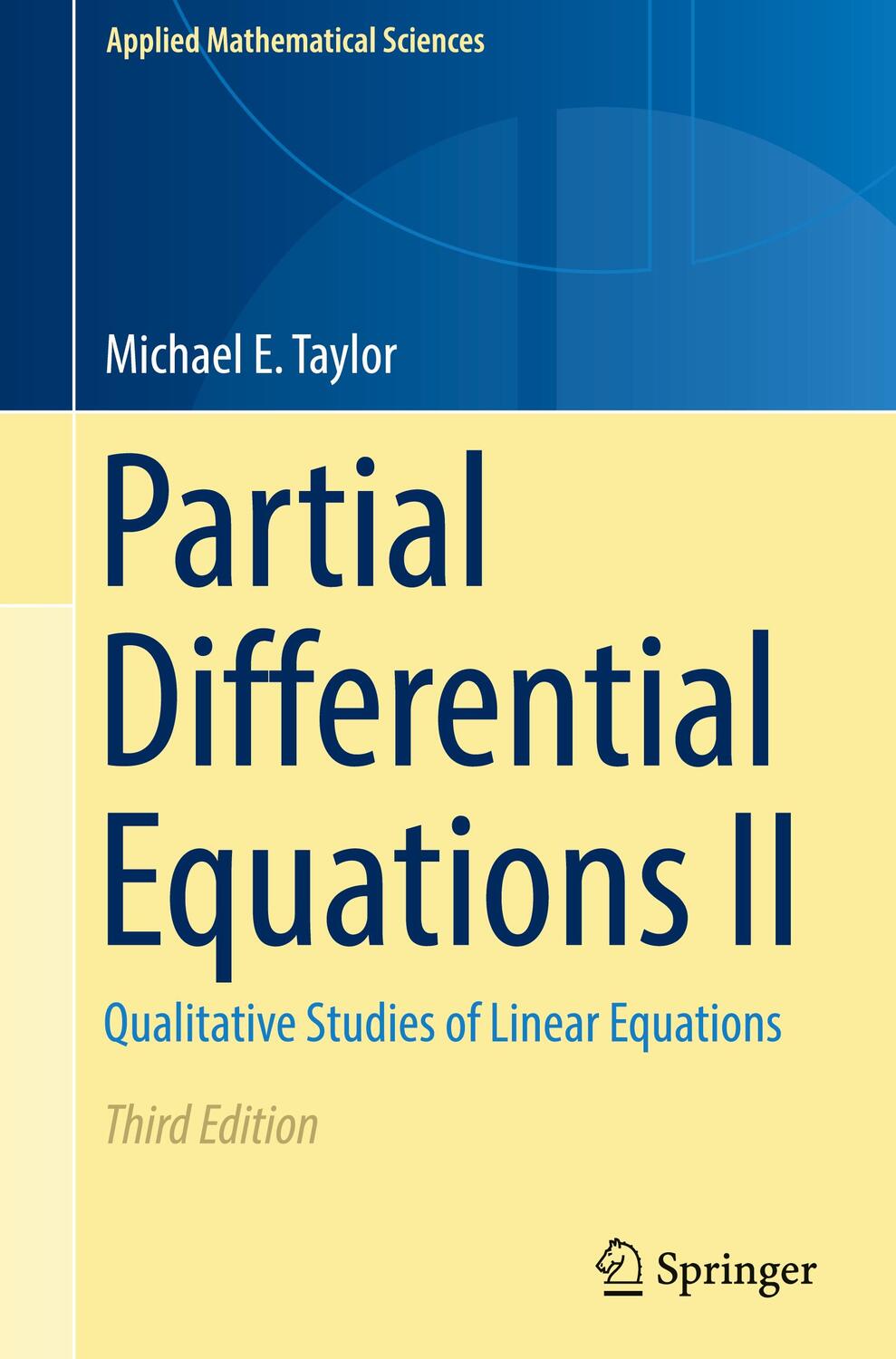 Cover: 9783031336997 | Partial Differential Equations II | Michael E. Taylor | Buch | xxiii