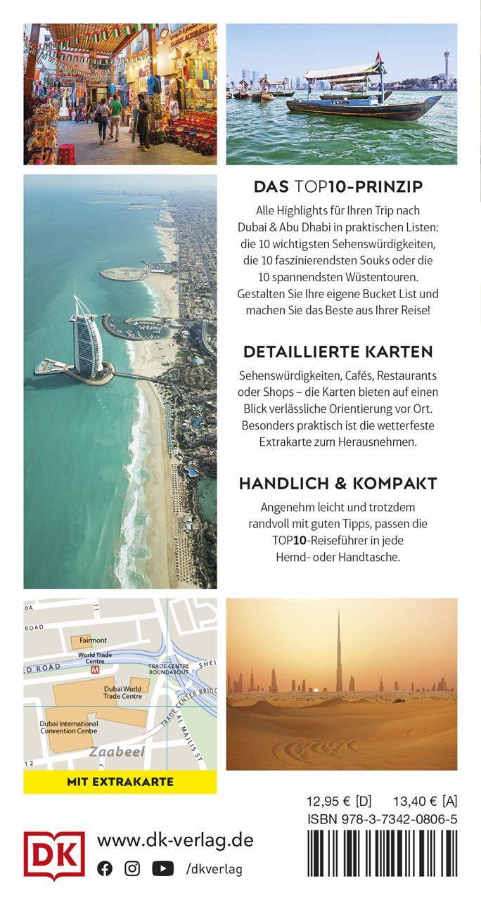 Rückseite: 9783734208065 | TOP10 Reiseführer Dubai &amp; Abu Dhabi | DK Verlag - Reise | Taschenbuch