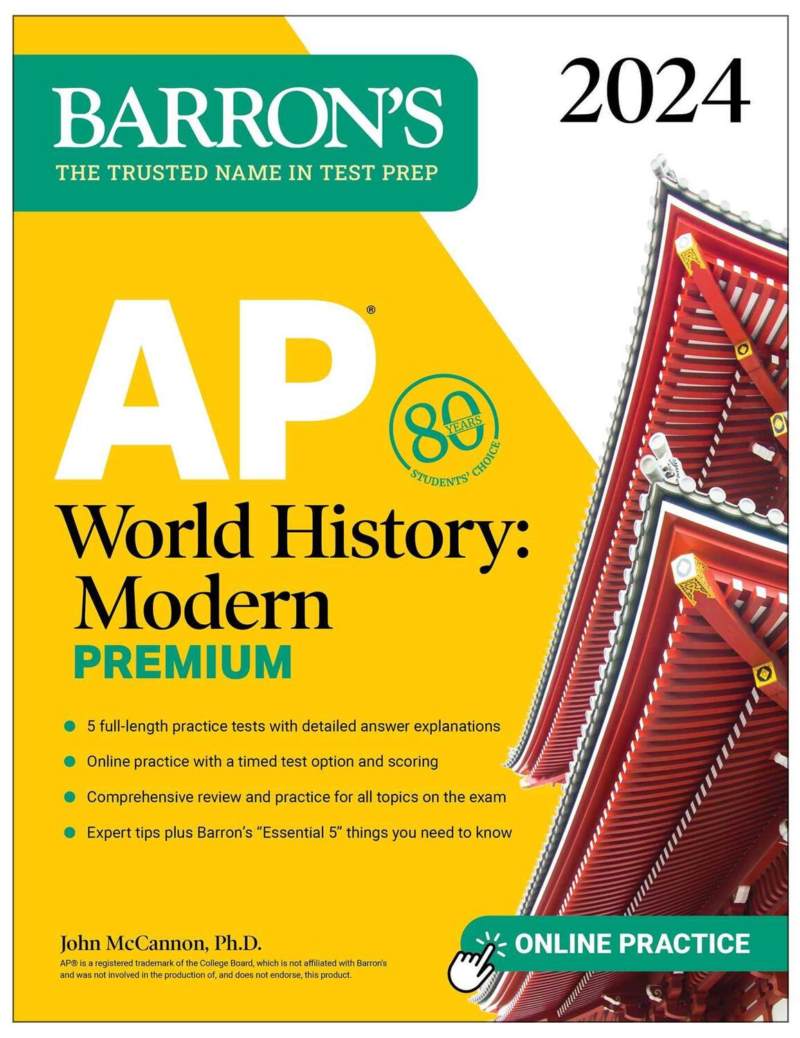Cover: 9781506287812 | AP World History: Modern Premium, 2024: 5 Practice Tests +...
