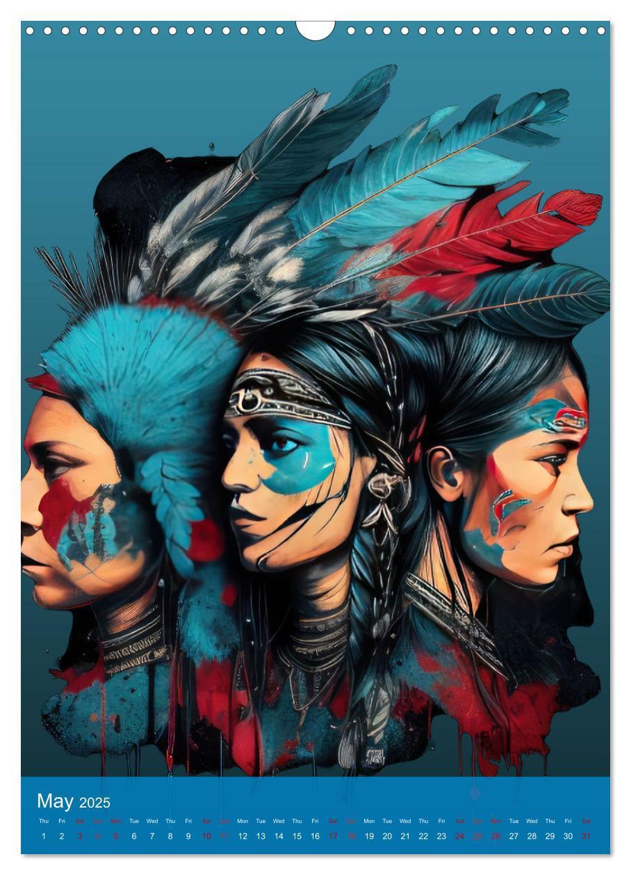 Bild: 9781325980147 | Native American Art (Wall Calendar 2025 DIN A3 portrait), CALVENDO...