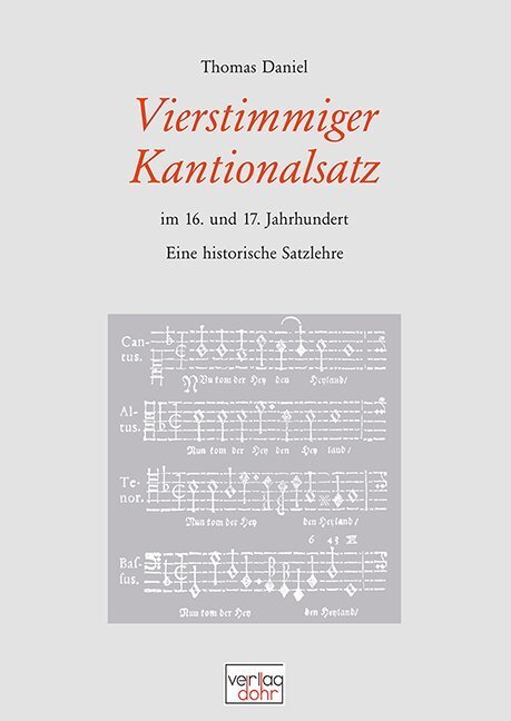 Cover: 9783936655193 | Vierstimmiger Kantionalsatz im 16. und 17. Jahrhundert | Thomas Daniel