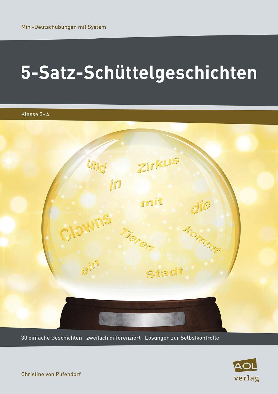 Cover: 9783403103509 | 5-Satz-Schüttelgeschichten | Christine von Pufendorf | Broschüre