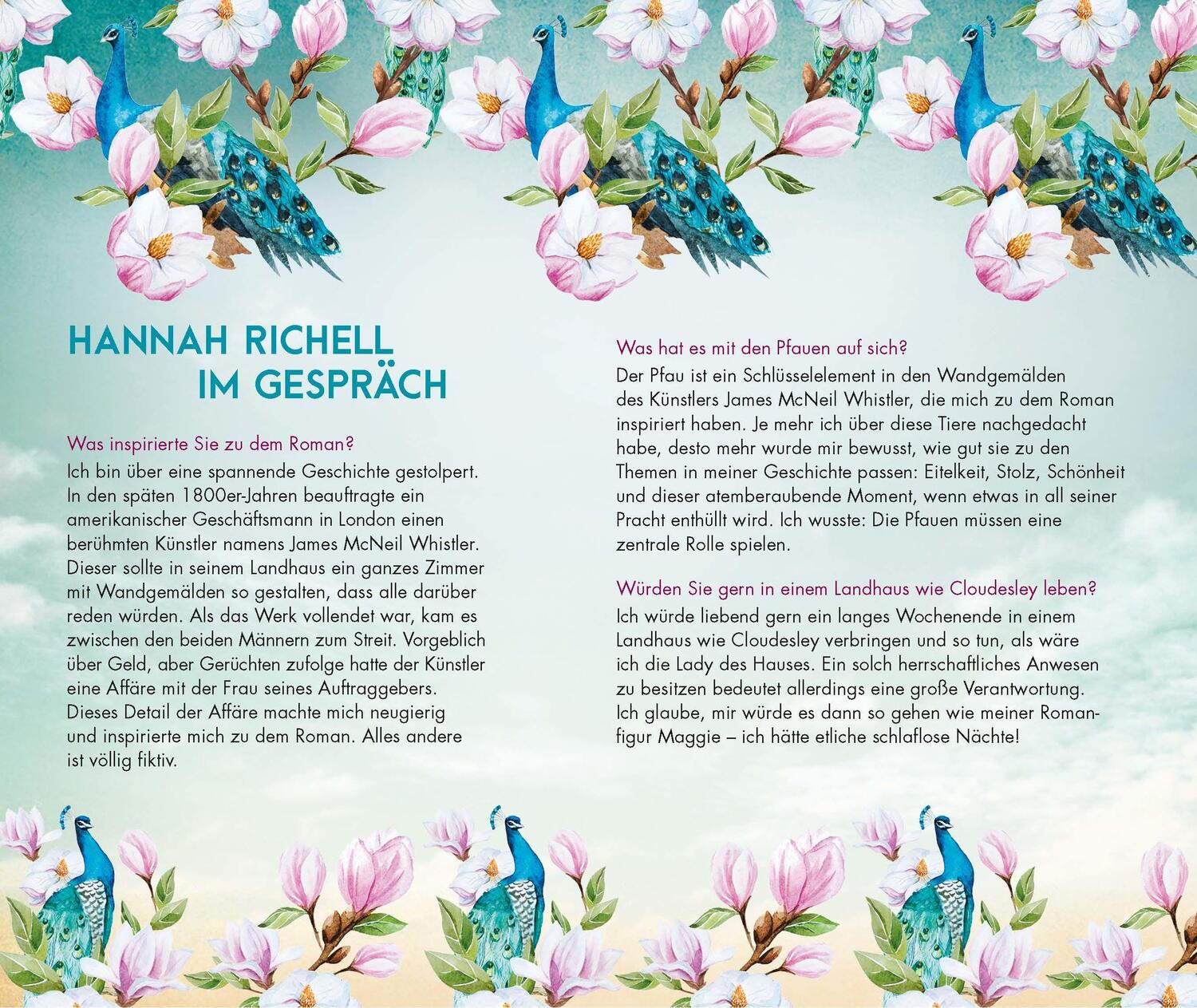 Bild: 9783453361072 | Pfauensommer | Roman | Hannah Richell | Taschenbuch | 480 S. | Deutsch