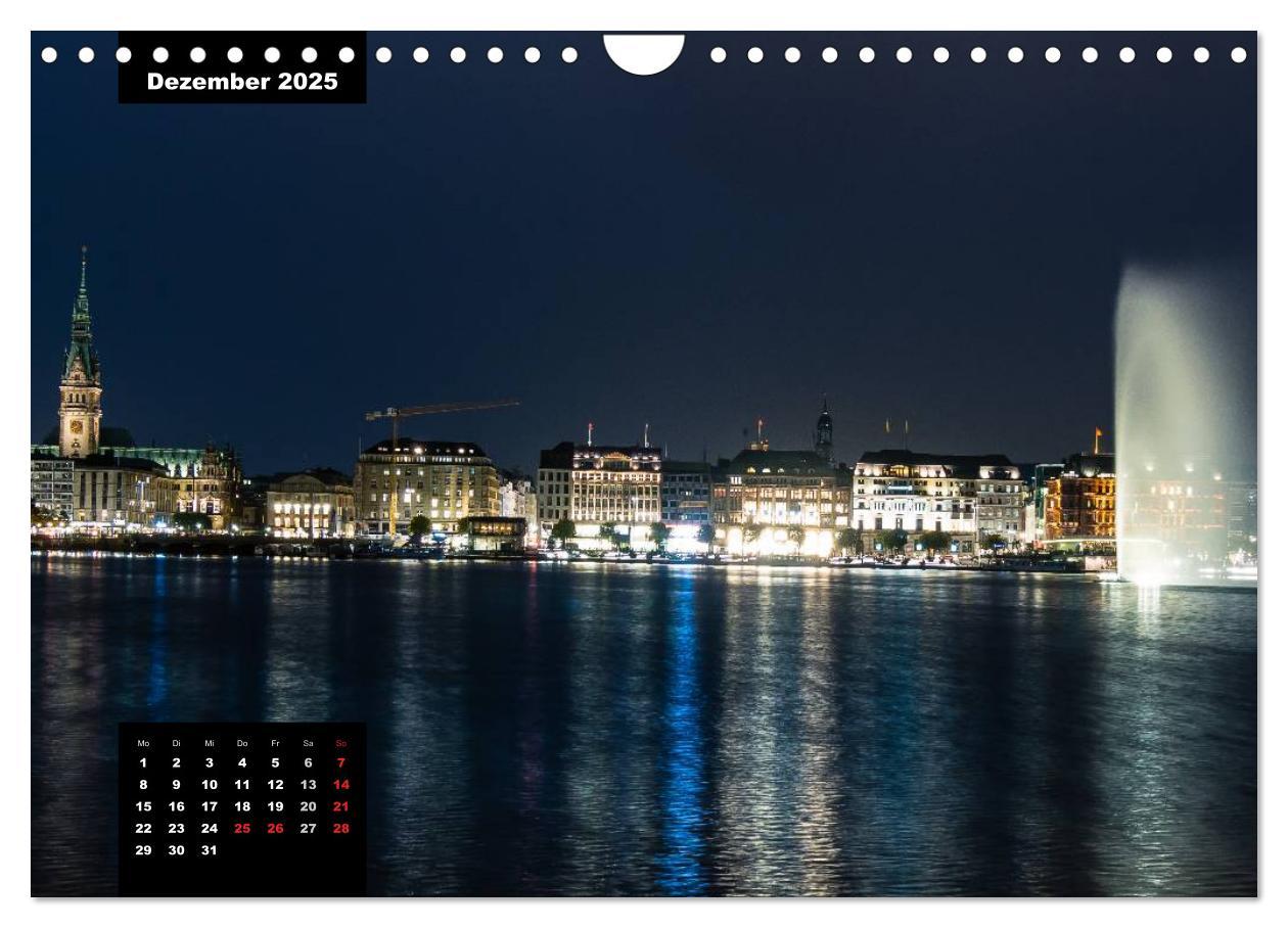 Bild: 9783435621347 | City Lights - Lichter der Nacht (Wandkalender 2025 DIN A4 quer),...