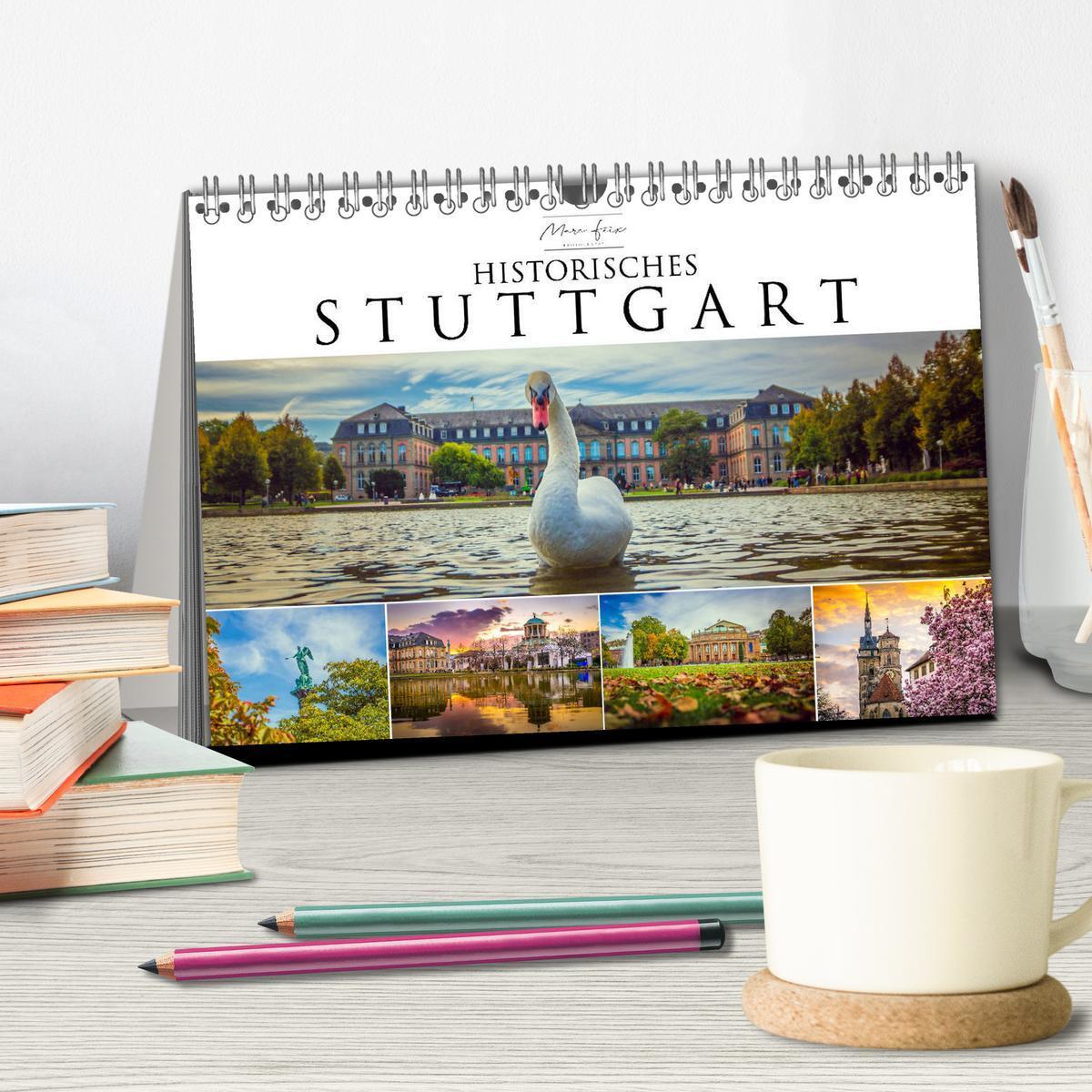 Bild: 9783435146031 | Historisches Stuttgart 2025 (Tischkalender 2025 DIN A5 quer),...