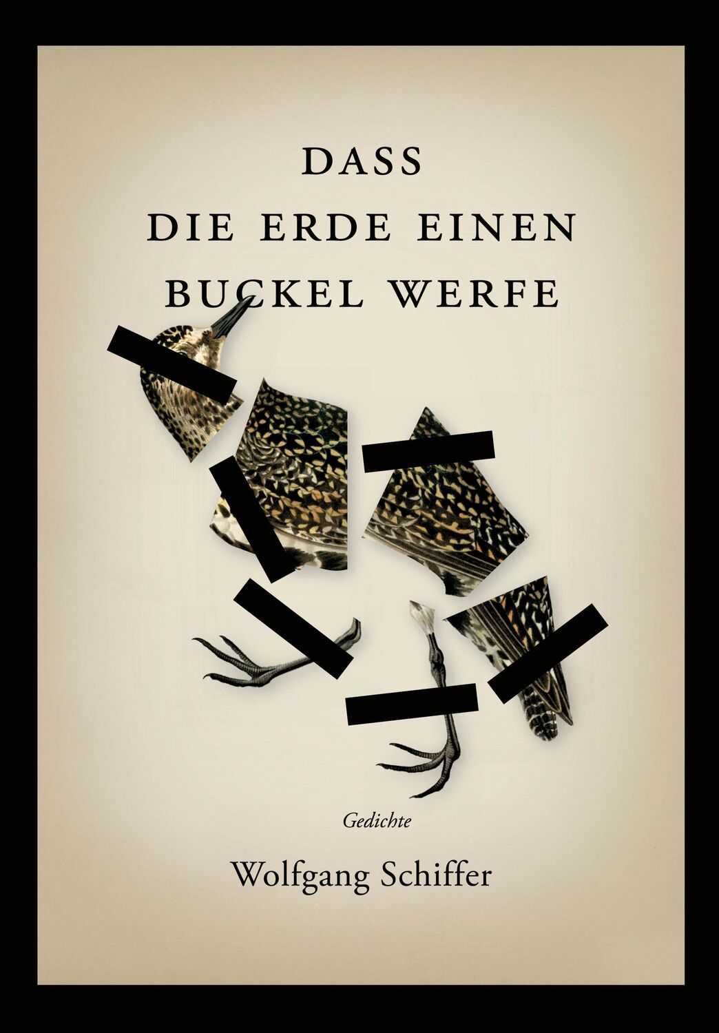 Cover: 9783946989431 | Dass die Erde einen Buckel werfe | Gedichte | Wolfgang Schiffer | Buch