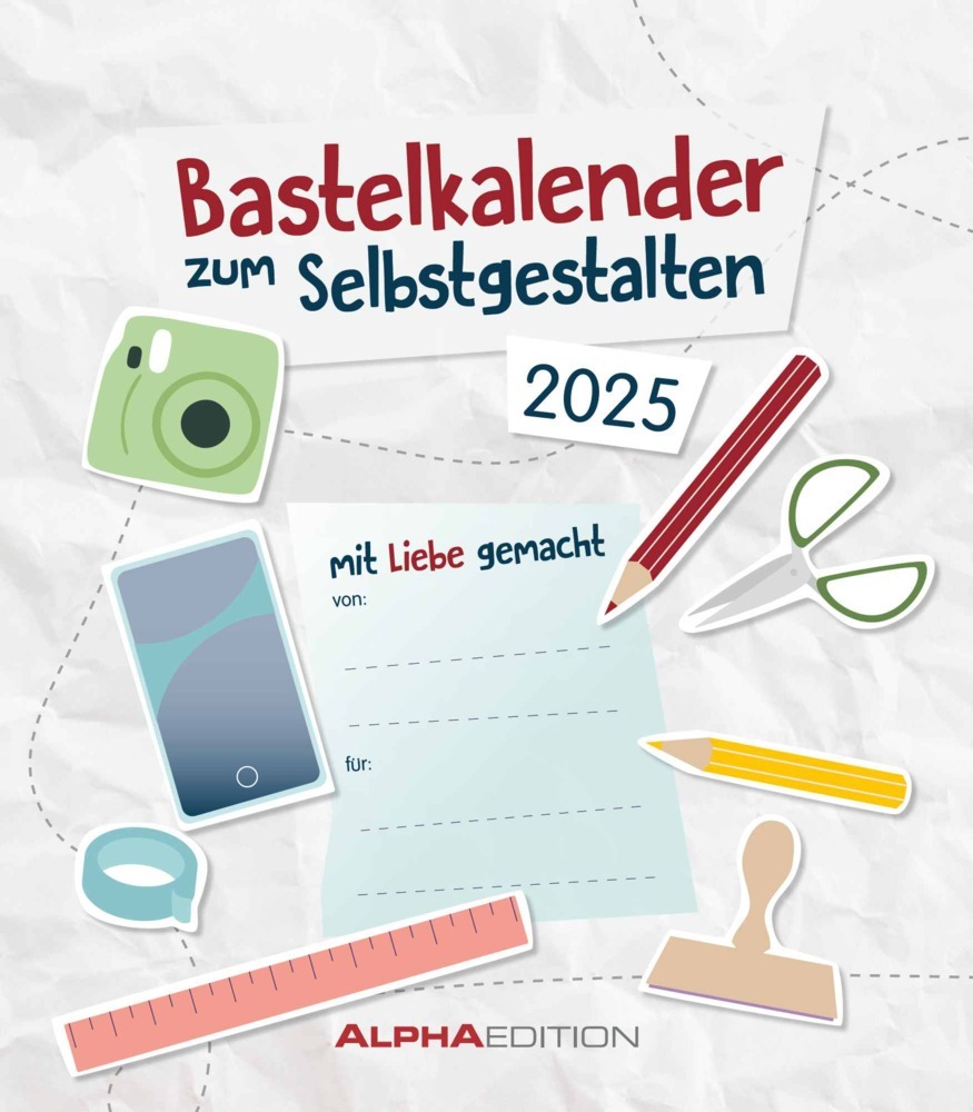 Cover: 4251732341862 | Alpha Edition - Do-it Yourself weiß 2025 Foto-Bastelkalender,...