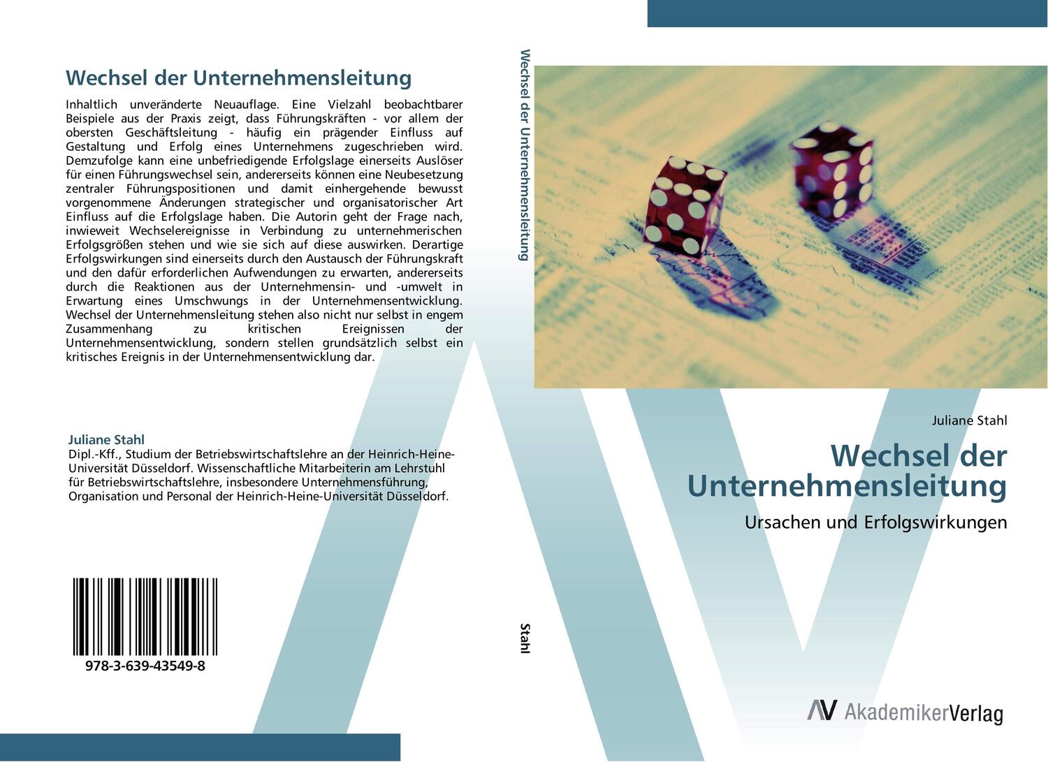Cover: 9783639435498 | Wechsel der Unternehmensleitung | Ursachen und Erfolgswirkungen | Buch