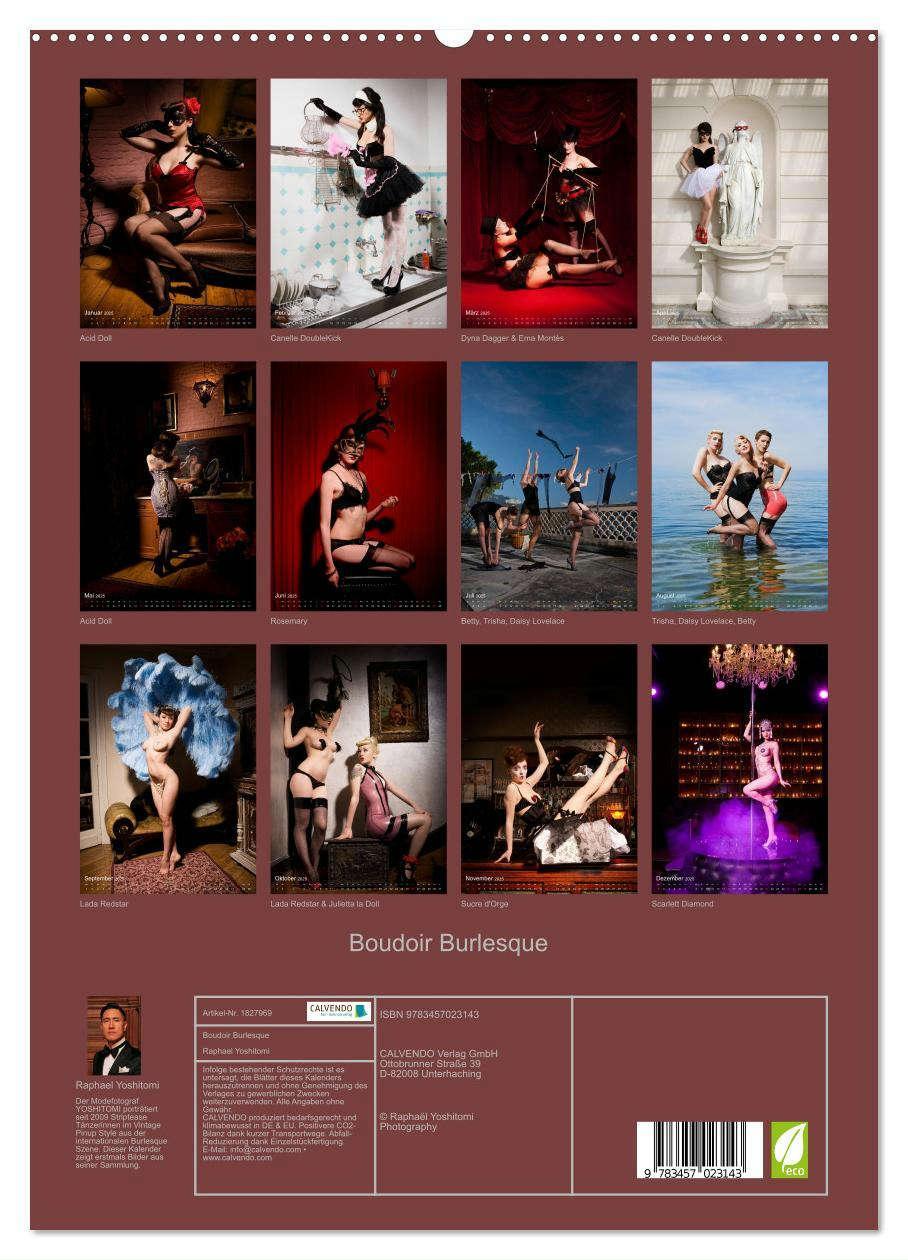 Bild: 9783457023143 | Boudoir Burlesque (hochwertiger Premium Wandkalender 2025 DIN A2...