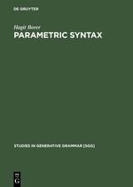 Cover: 9783110130379 | Parametric Syntax | Case Studies in Semitic and Romance Languages | IX