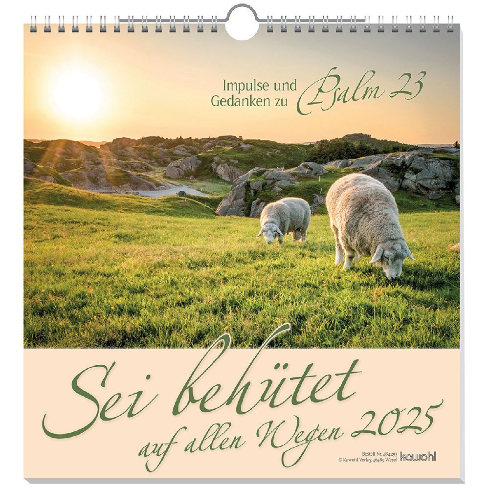 Cover: 9783754825358 | Sei behütet auf allen Wegen 2025 | Impulse und Gedanken aus Psalm 23