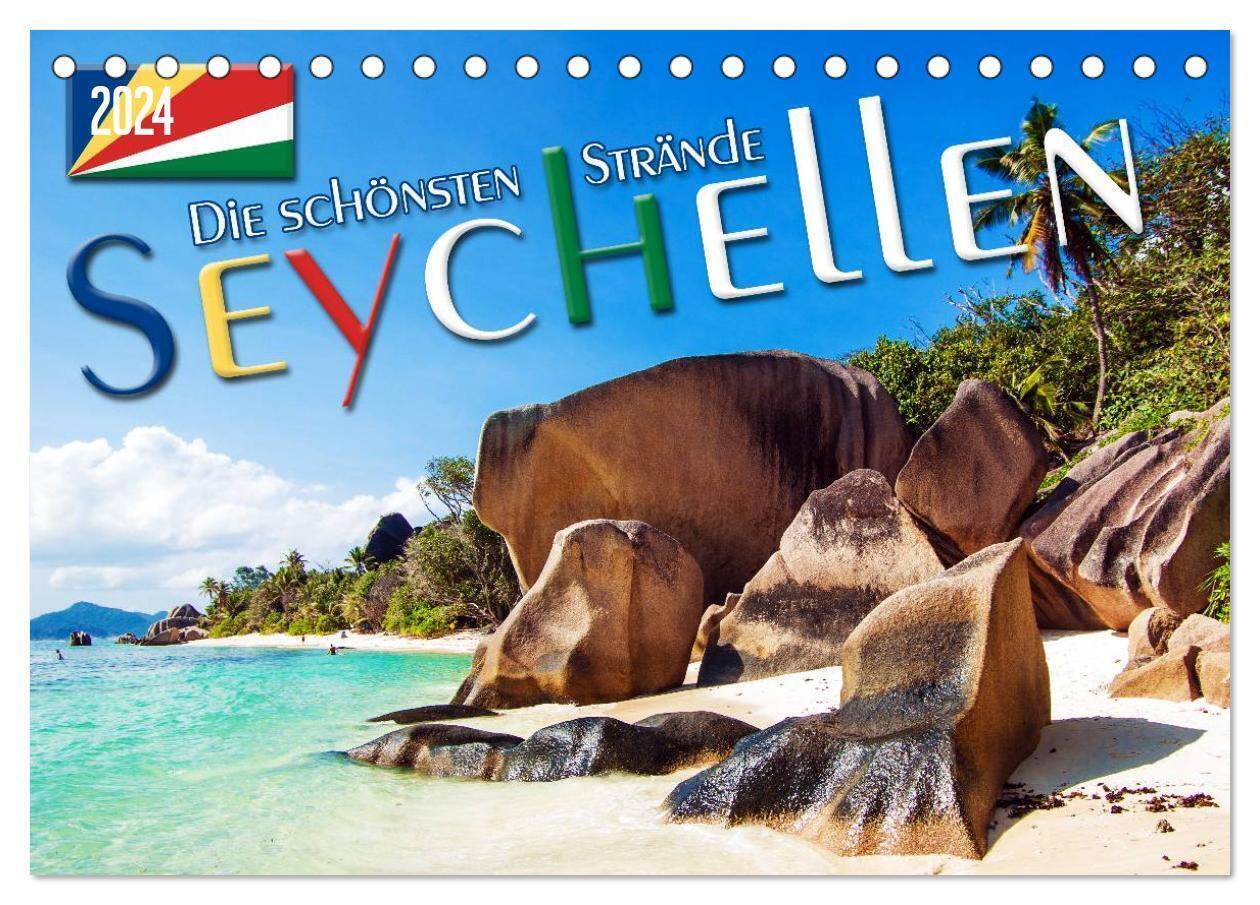 Cover: 9783383491825 | Seychellen - Die schönsten Strände (Tischkalender 2024 DIN A5...