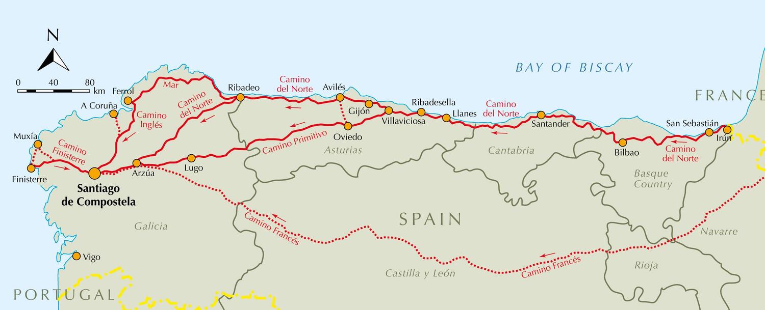 Bild: 9781786310064 | The Camino Ingles and Ruta do Mar | Dave Whitson (u. a.) | Taschenbuch