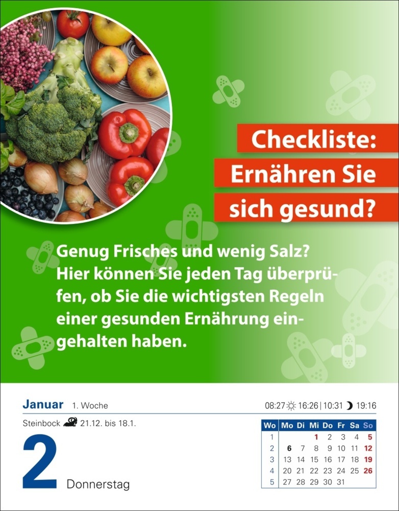 Bild: 9783756409105 | Die Ernährungs-Docs - Gesund durch das Jahr Tagesabreißkalender 2025