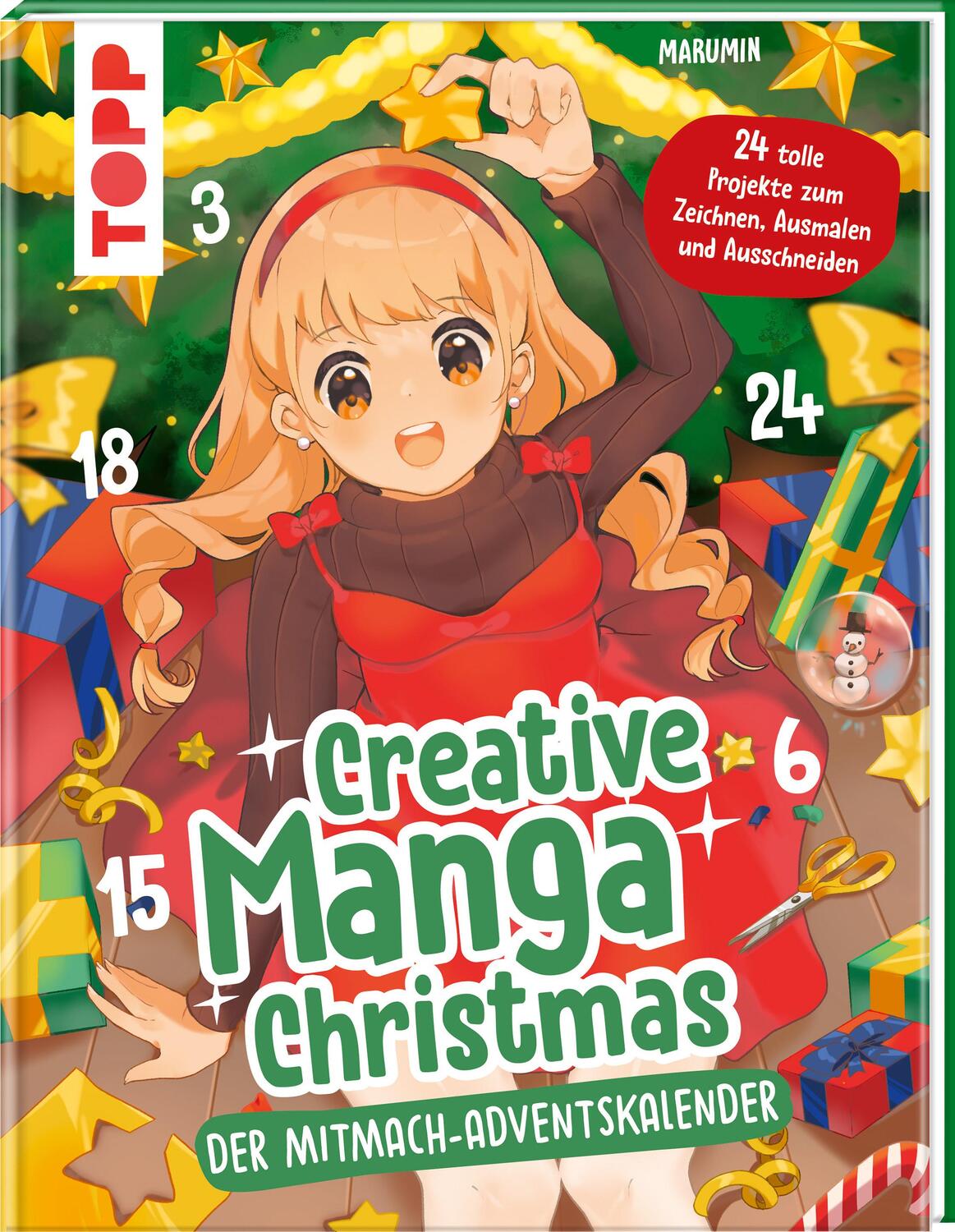 Cover: 9783735880857 | Creative Manga Christmas. Der Mitmach-Adventskalender | Marumin | Buch