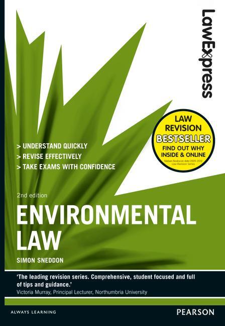 Cover: 9781292012919 | Law Express: Environmental Law | Simon Sneddon | Taschenbuch | 2014