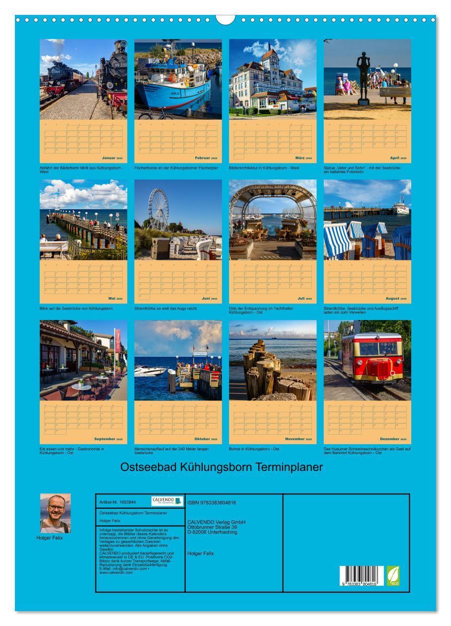 Bild: 9783383804816 | Ostseebad Kühlungsborn Terminplaner (Wandkalender 2025 DIN A2...