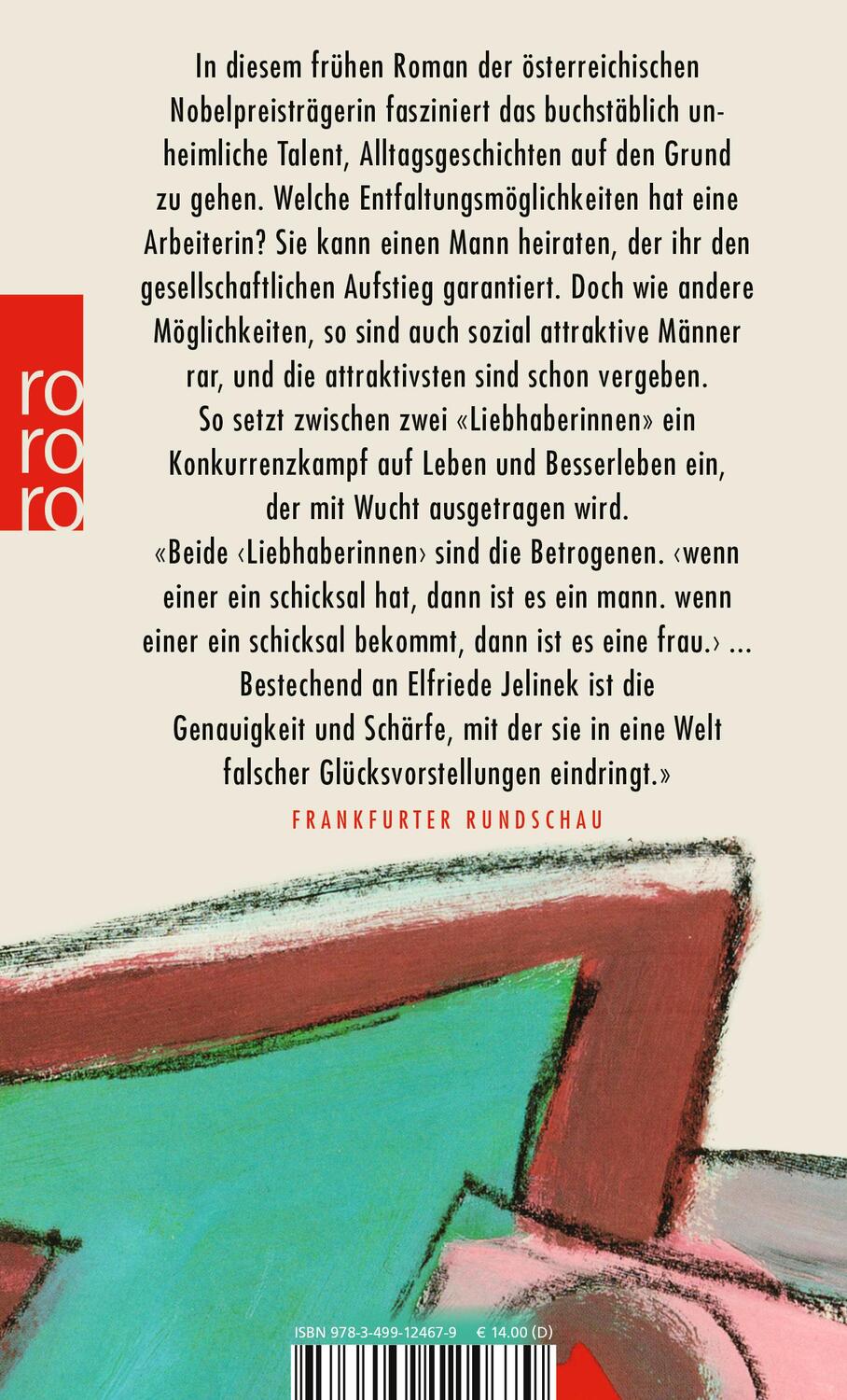 Rückseite: 9783499124679 | Die Liebhaberinnen | Elfriede Jelinek | Taschenbuch | 208 S. | Deutsch