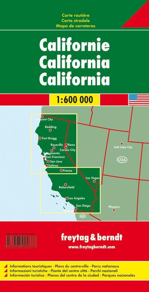 Rückseite: 9783707914337 | Kalifornien, Autokarte 1:600.000 | Autokarte | (Land-)Karte | Deutsch