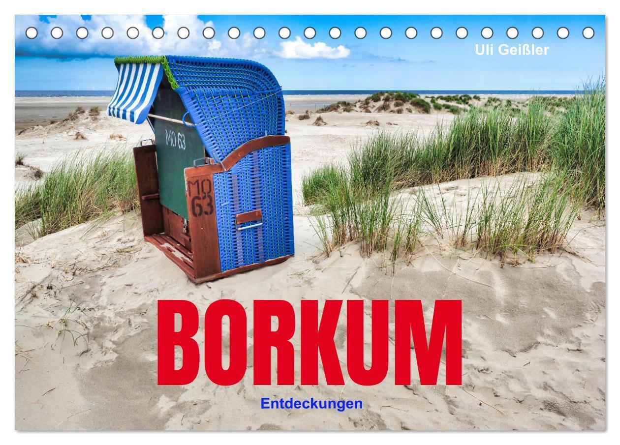 Cover: 9783457163184 | BORKUM Entdeckungen (Tischkalender 2025 DIN A5 quer), CALVENDO...