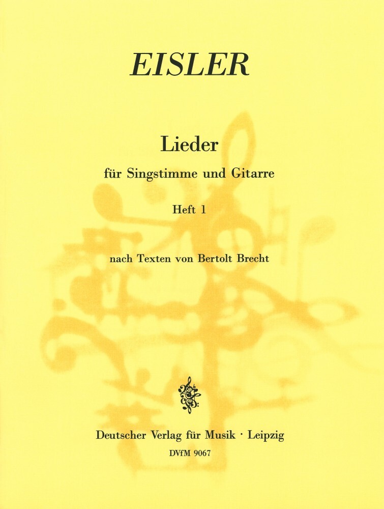 Cover: 9790200491104 | Lieder Band 1 für Singstimme und Gitarre | Hans Eisler | Buch