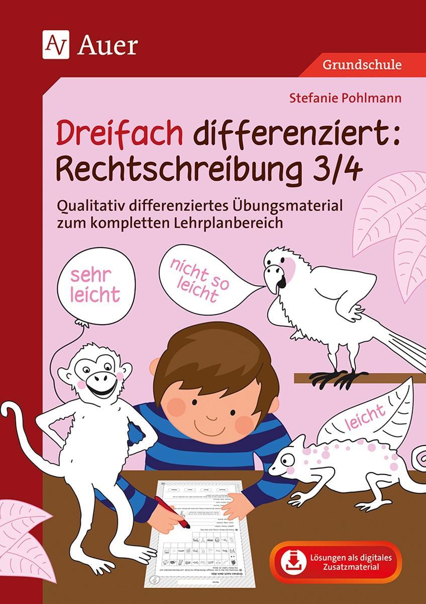 Cover: 9783403084167 | Dreifach differenziert Rechtschreibung 3/4 | Stefanie Pohlmann | 2021