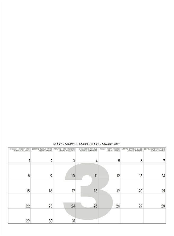 Bild: 9783931282110 | Mini White 2025  Blanko Mini A4 Format | Baback Haschemi | Kalender