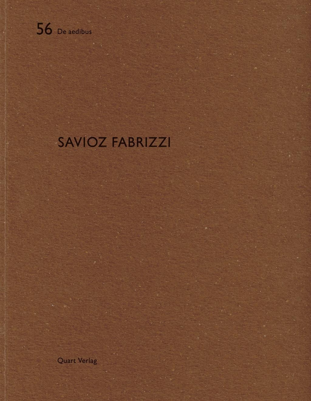 Cover: 9783037610848 | Savioz Fabrizzi | Dt/engl, De aedibus 55 | Taschenbuch | 76 S. | 2014