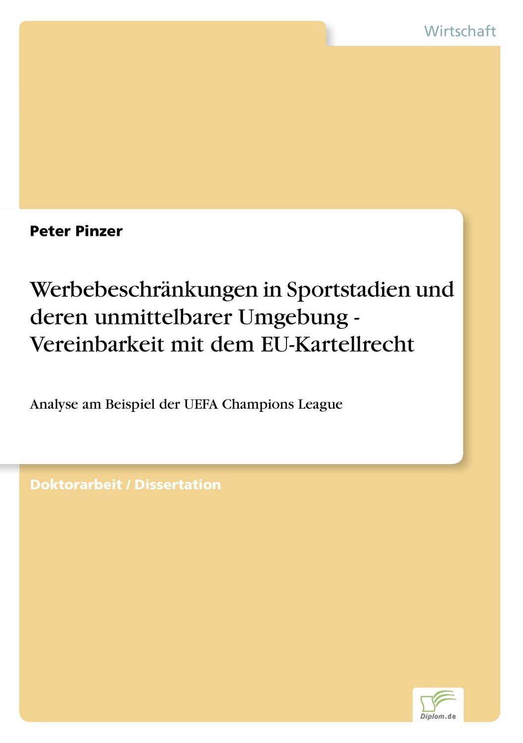 Cover: 9783836601290 | Werbebeschränkungen in Sportstadien und deren unmittelbarer...