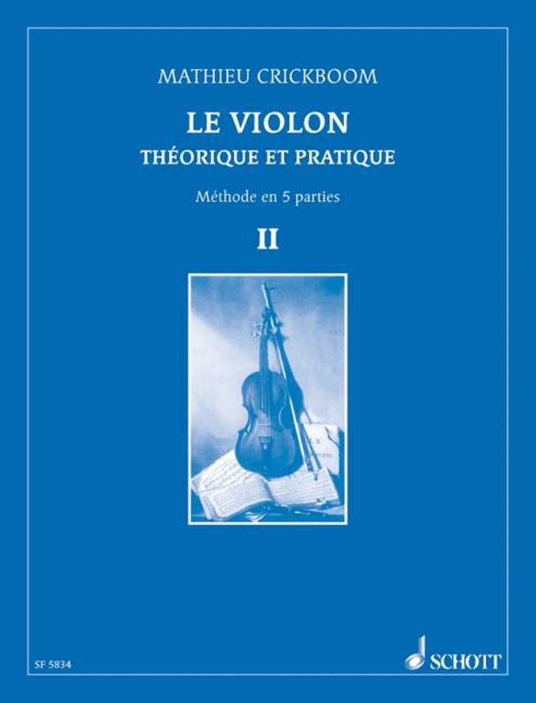 Cover: 9790543500327 | Le violon théorique et pratique vol.2 | Mathieu Crickboom | Buch