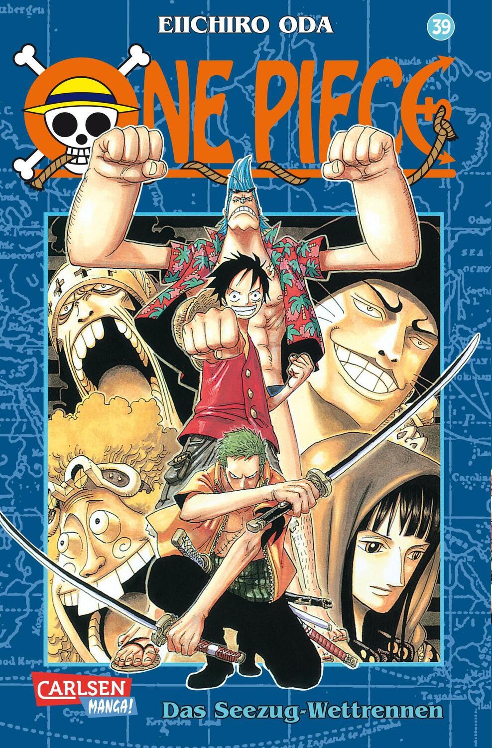 Cover: 9783551757296 | One Piece 39. Das Seezug-Wettrennen | Eiichiro Oda | Taschenbuch