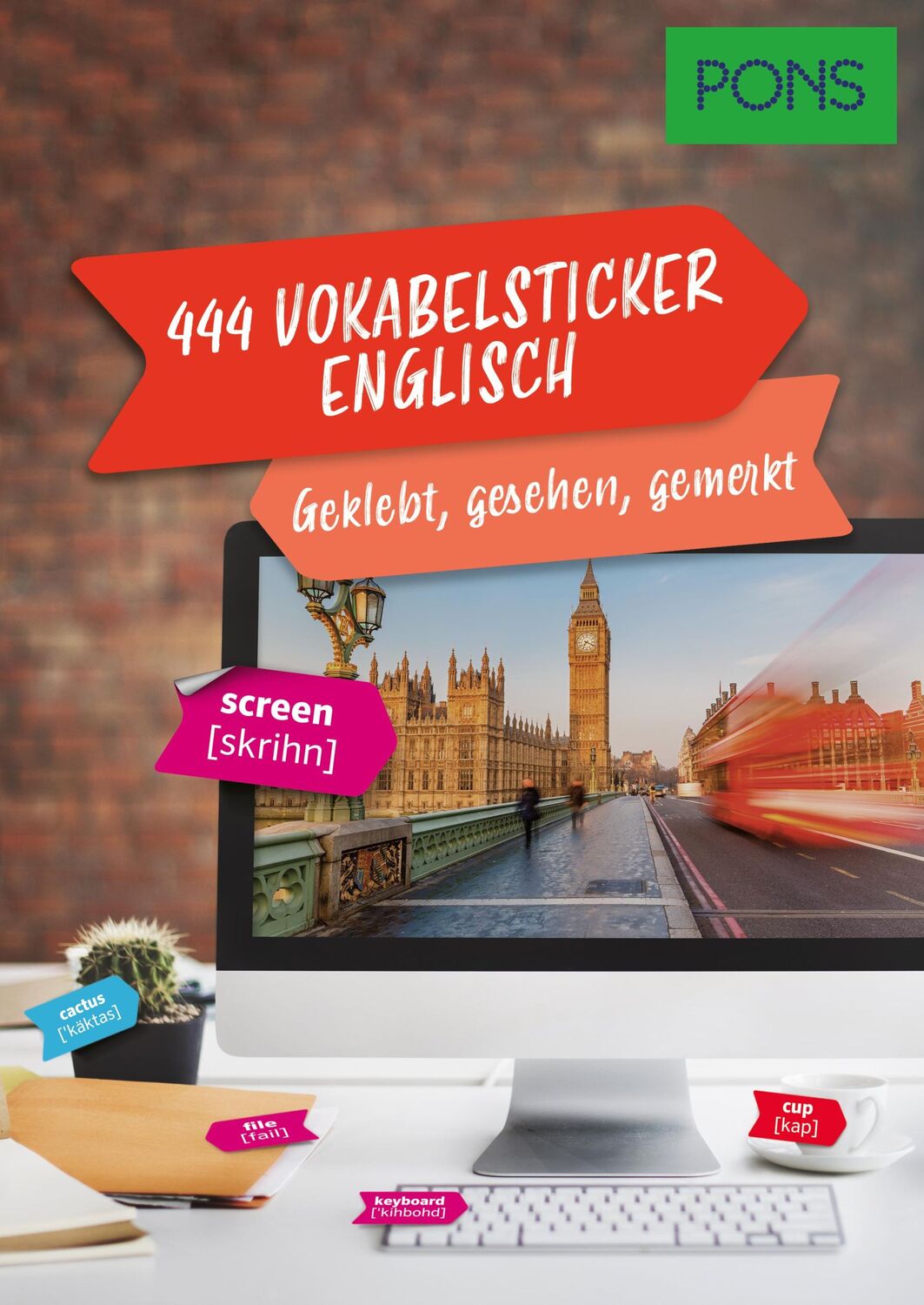 Cover: 9783125162914 | PONS 444 Vokabelsticker Englisch | Geklebt, gesehen, gemerkt | Buch