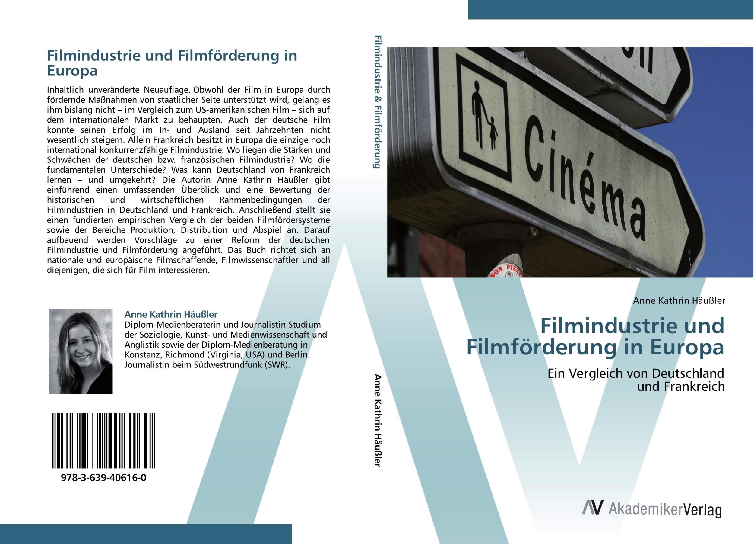 Cover: 9783639406160 | Filmindustrie und Filmförderung in Europa | Anne Kathrin Häußler