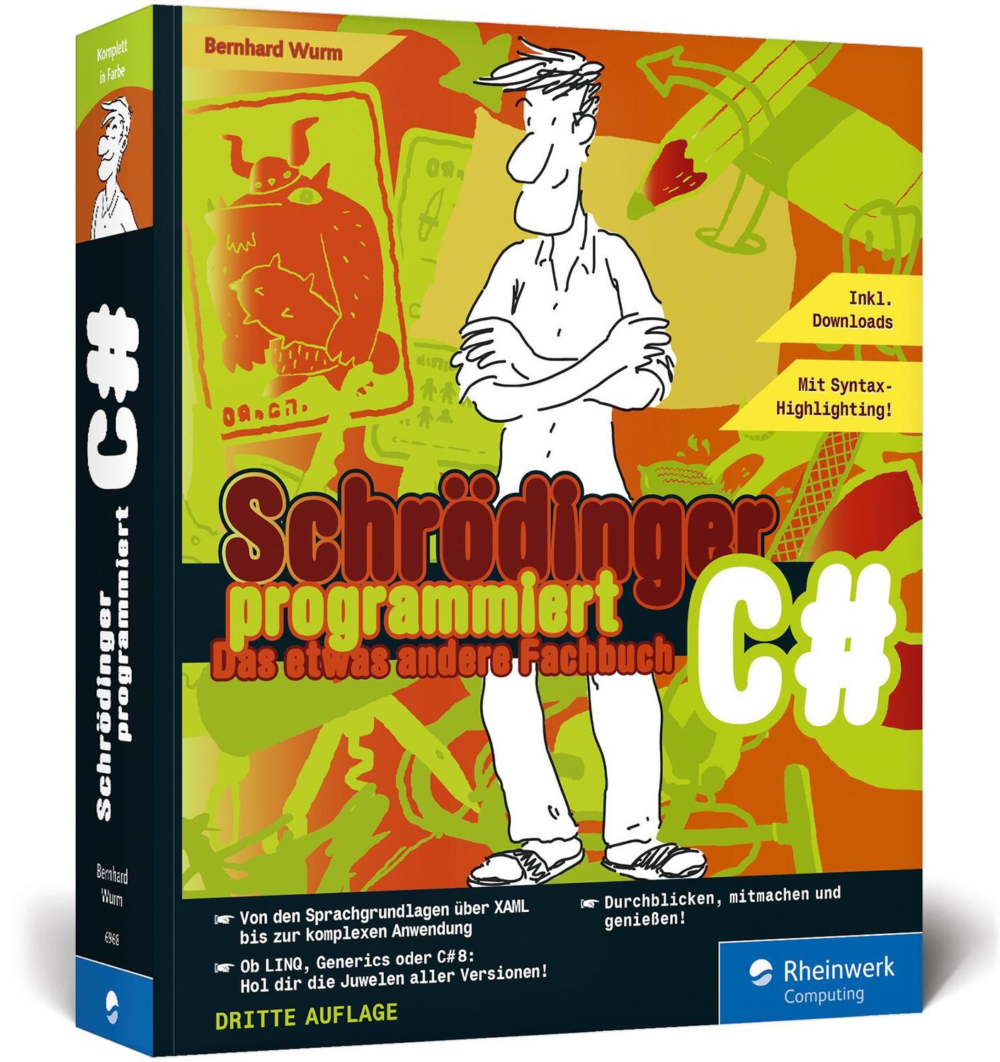 Cover: 9783836269681 | Schrödinger programmiert C # | Das etwas andere Fachbuch | Wurm | Buch