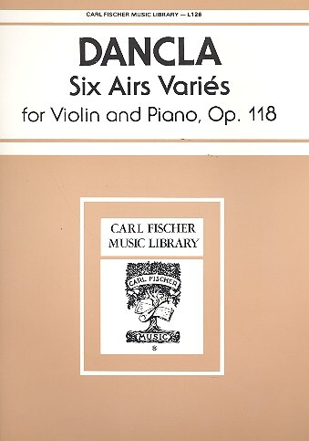 Cover: 9780825803253 | 6 Airs varies op.118 for violin and piano | Charles Dancla | Buch