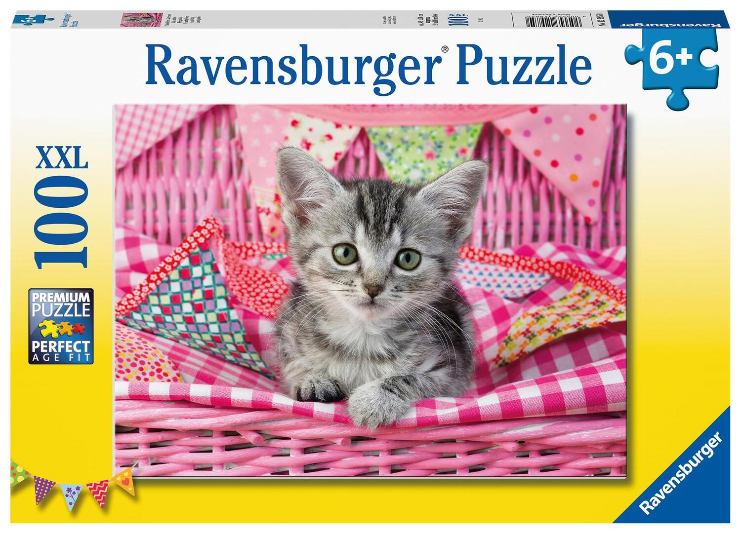 Cover: 4005556129850 | Ravensburger Kinderpuzzle 12985 - Niedliches Kätzchen 100 Teile XXL...