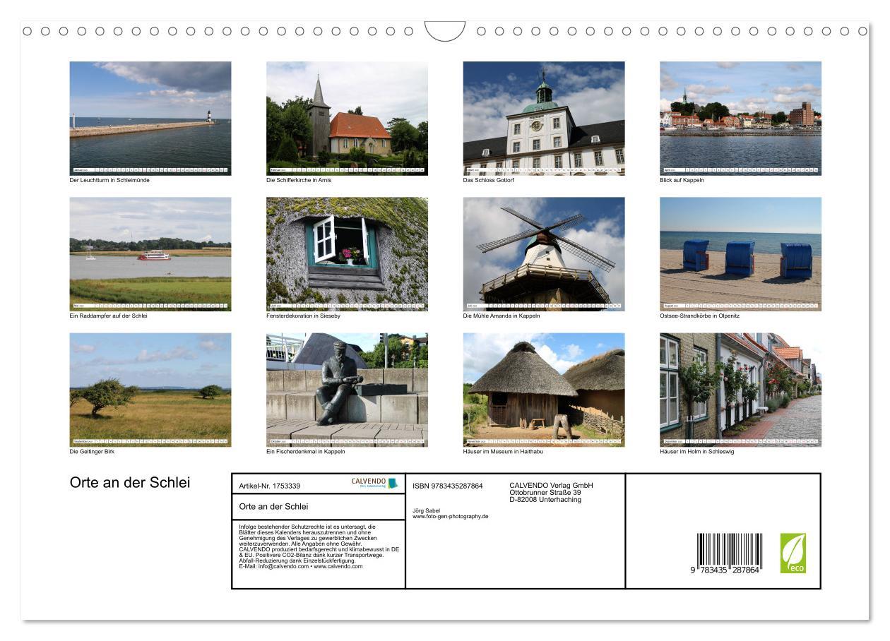 Bild: 9783435287864 | Orte an der Schlei (Wandkalender 2025 DIN A3 quer), CALVENDO...