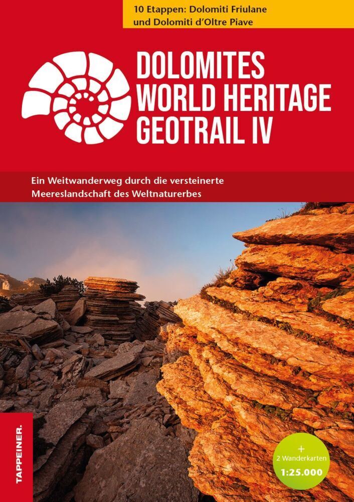 Cover: 9788870739756 | Dolomites World Heritage Geotrail IV, m. 1 Buch, m. 2 Karte | Buch