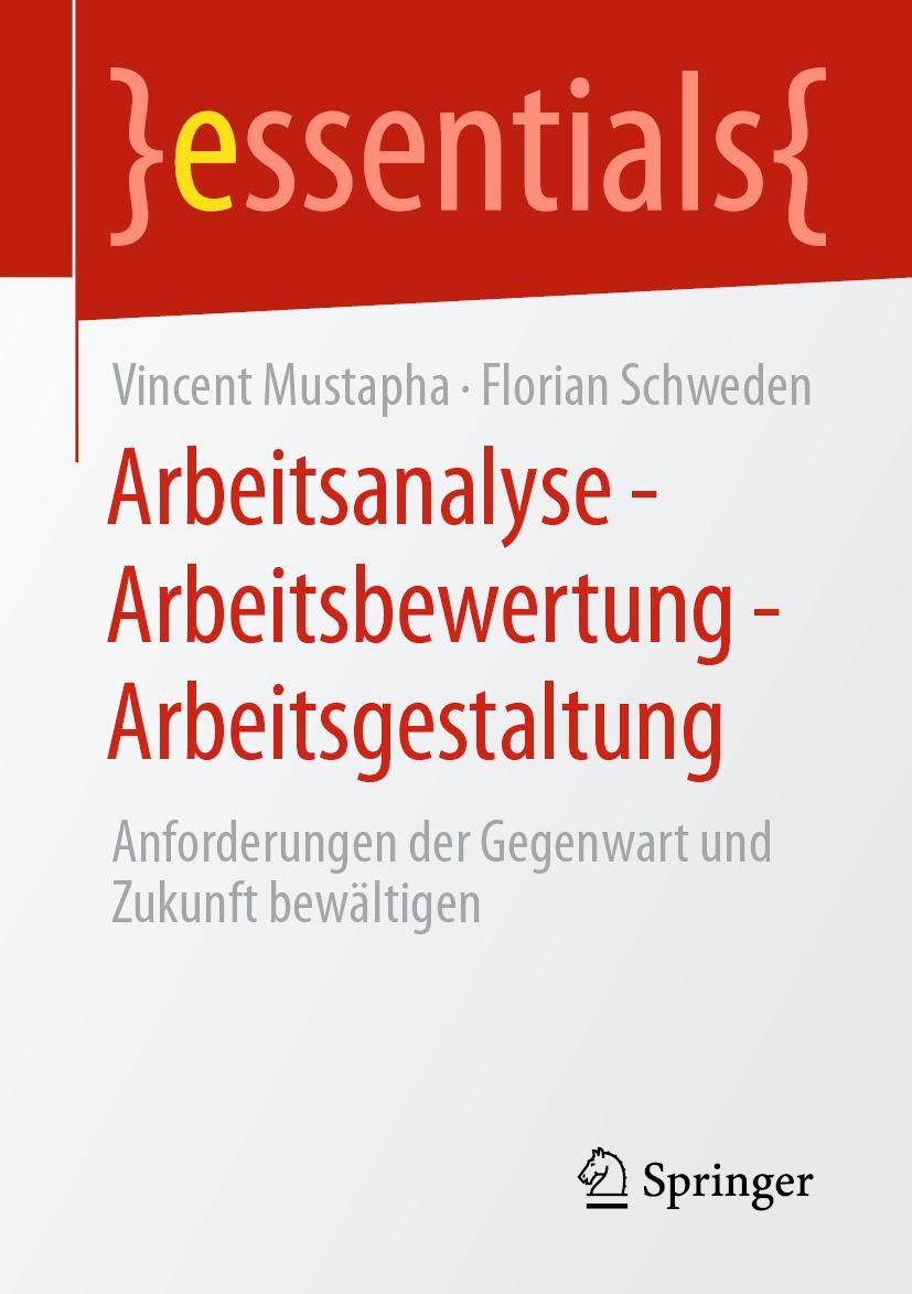 Cover: 9783658331283 | Arbeitsanalyse - Arbeitsbewertung - Arbeitsgestaltung | Taschenbuch