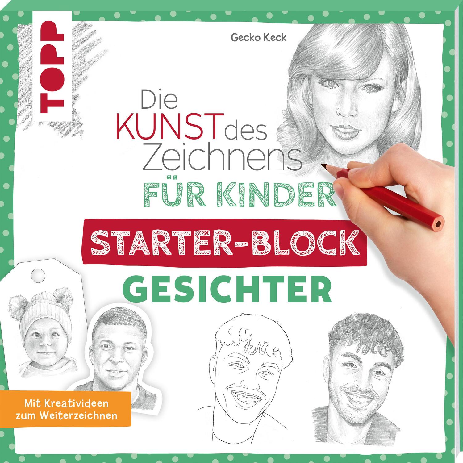 Cover: 9783735891334 | Die Kunst des Zeichnens für Kinder Starter-Block - Gesichter | Keck