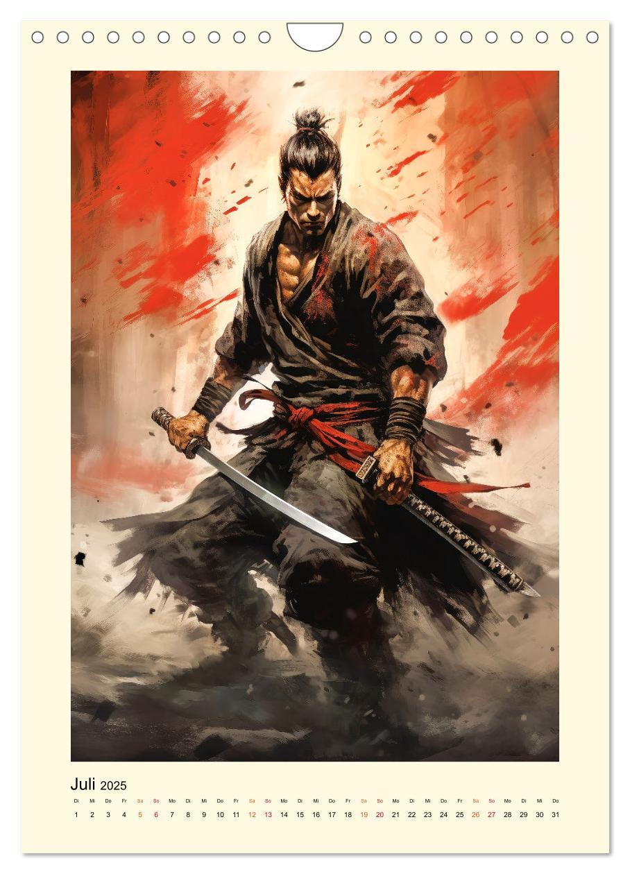 Bild: 9783435844326 | Samurai Helden (Wandkalender 2025 DIN A4 hoch), CALVENDO...