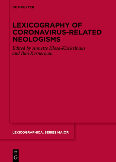 Cover: 9783110795561 | Lexicography of Coronavirus-related Neologisms | Buch | VI | Englisch