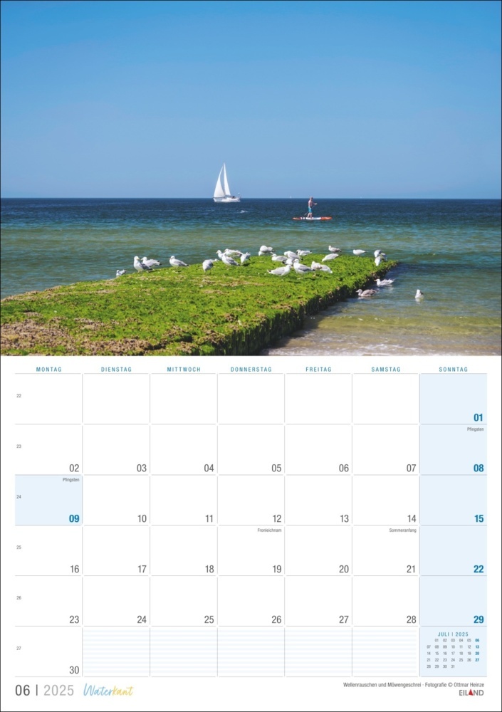 Bild: 9783964023506 | Waterkant Kalender 2025 | Kalender | 13 S. | Deutsch | 2025 | Eiland