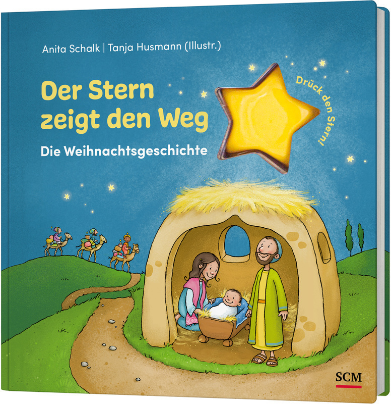 Cover: 9783417289350 | Der Stern zeigt den Weg | Die Weihnachtsgeschichte. Drück den Stern!