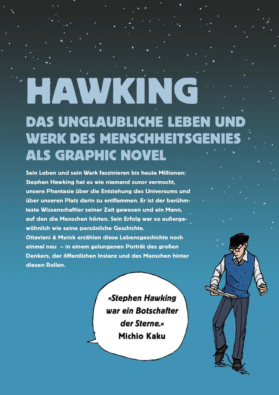 Rückseite: 9783498001360 | Hawking | Sein Leben als Graphic Novel | Jim Ottaviani | Buch | 2019