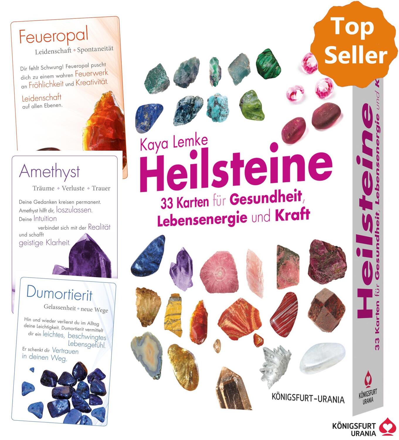 Cover: 9783868261776 | Heilsteine | Kaya Lemke | Taschenbuch | 80 S. | Deutsch | 2019