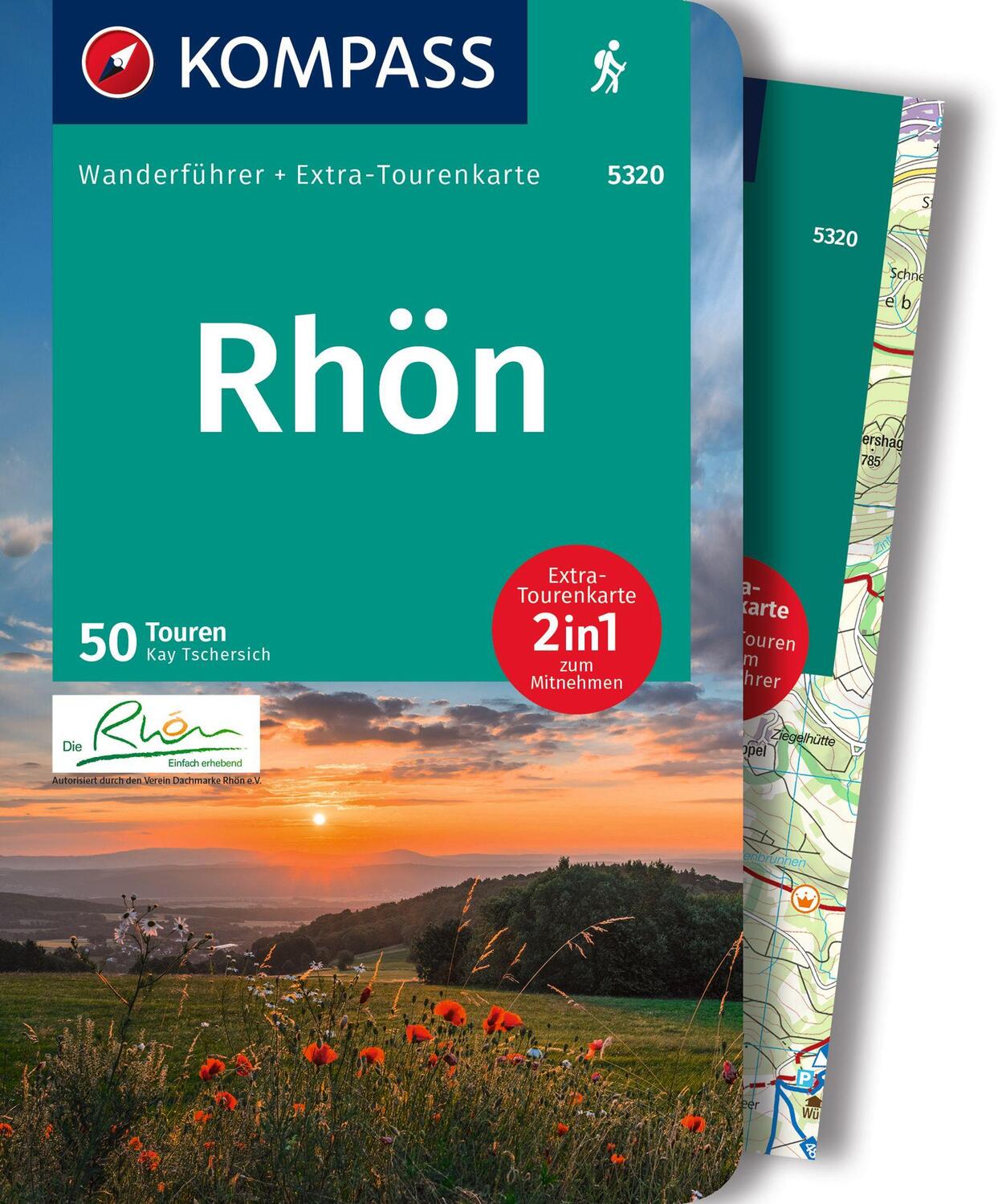 Cover: 9783991216896 | KOMPASS Wanderführer Rhön, 50 Touren | Kay Tschersich | Taschenbuch